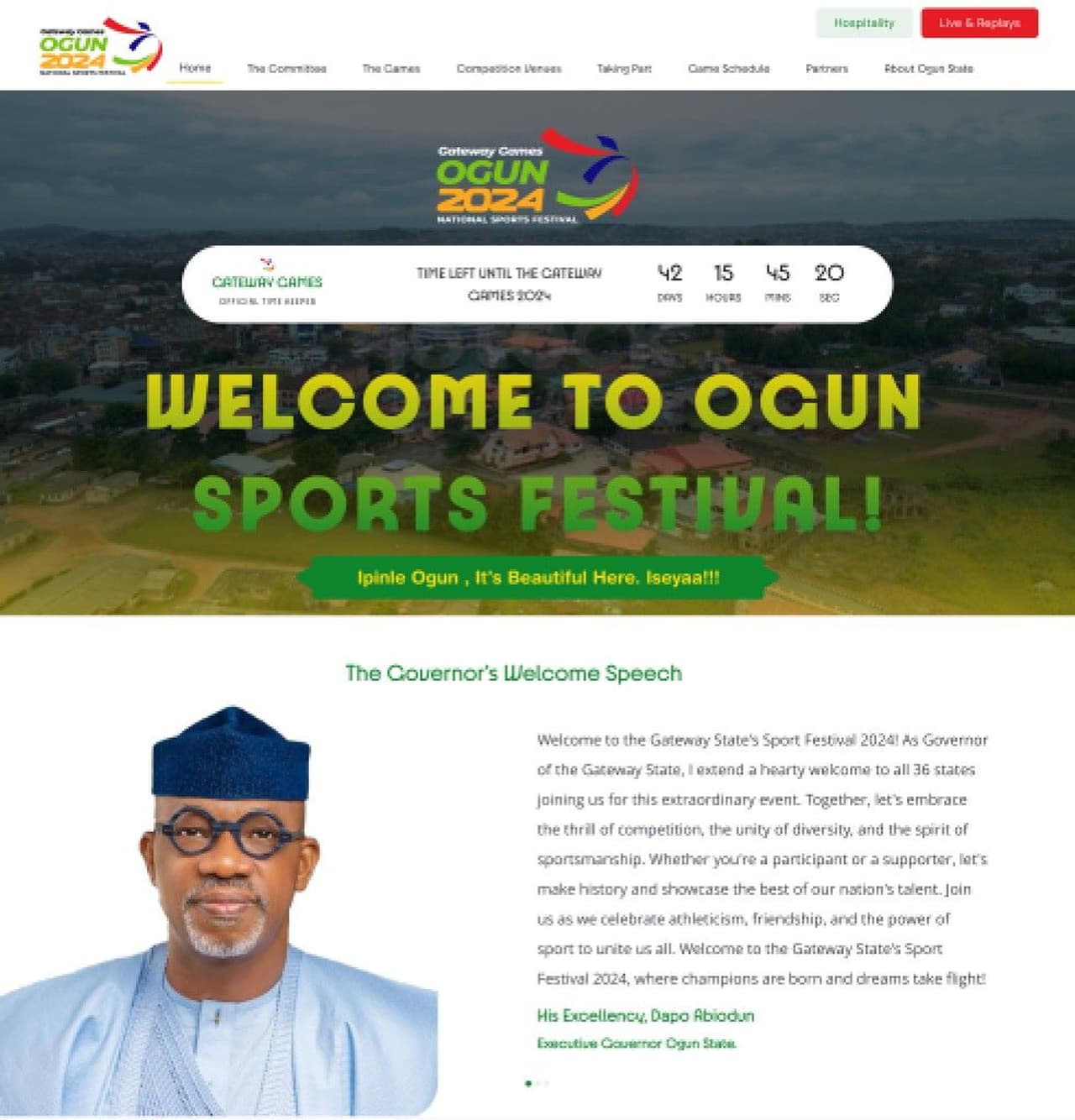 National Sports Festival 2024 product design, Ogun State Government, 2024